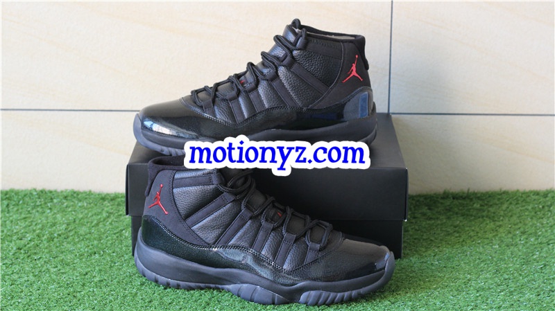 Authentic Air Jordan 11 Retro 72-10 Black Custom